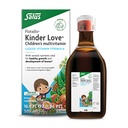 Floradix Kinder Love Children's Multivitamin - ハーブサプリメント - 子供のための液体マルチビタミン - ビタミンA、C、D&E、カルシウム&その他 - ベジタリアン、非GMO、グルテンフリー - 16.9 fl oz