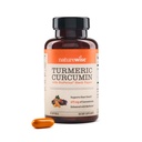 NatureWise ターメリック クルクミン 500mg と ブラックペッパー ソフトゲル - 余分強さ、高められた吸収 - 95% クルクミノids & BioPerine for Immune サポート - グルテンフリー、非GMO - 30 カウント[1ヶ月の供給]