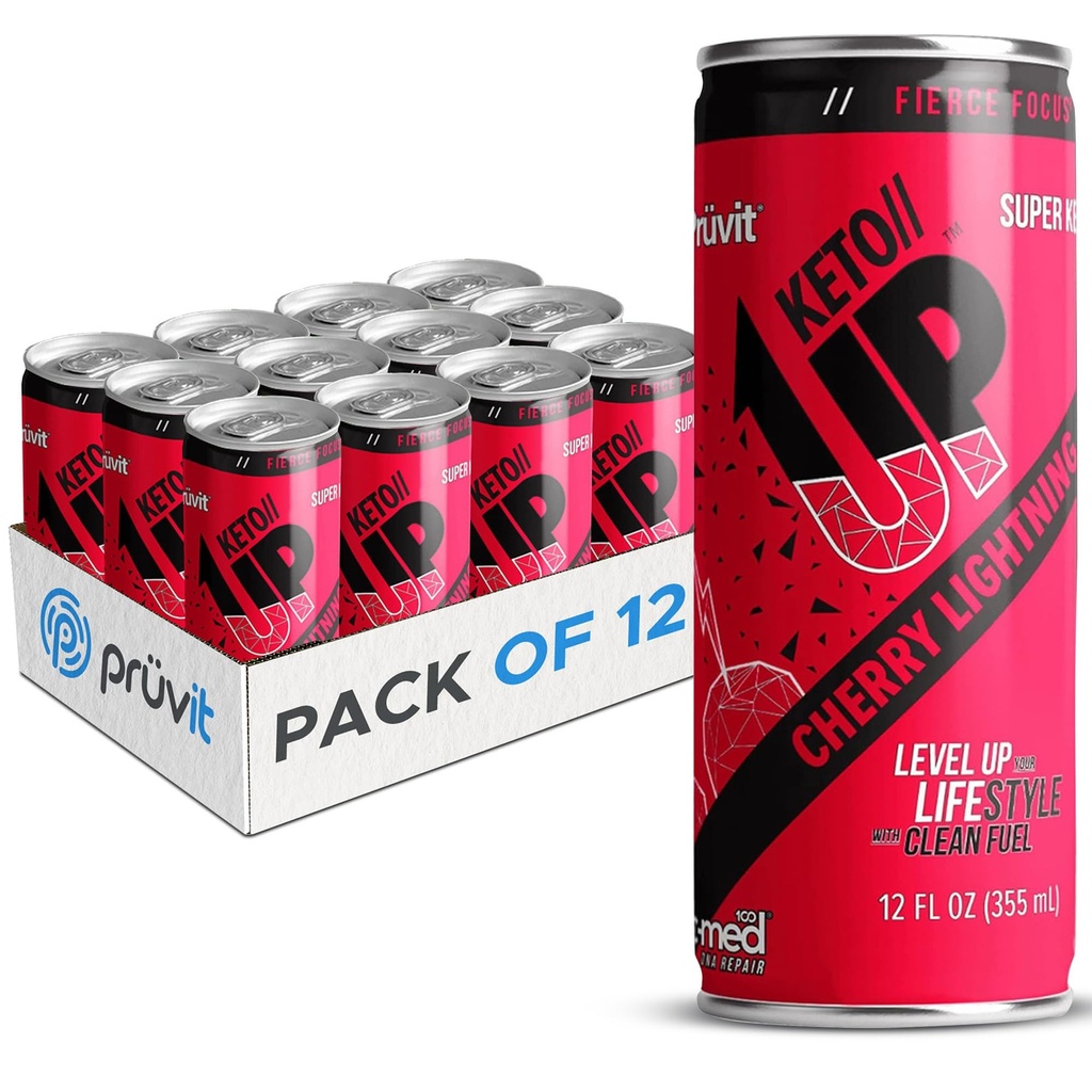 チェリーライトニング Keto/Up® ドリンク – 男性と女性に焦点を合わせる準備が整ったケトン - 12 パック