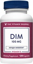Bioperineの黒いペッパーのエキスが付いているビタミンのshoppe DIM 100MGは、女性の健康(120のカプセル)のためのエストロゲンの代謝を支えます