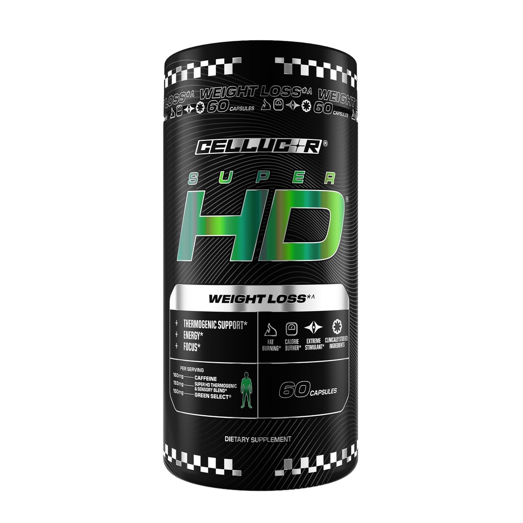 セルクサーのSuperHDのThermogenic脂肪質のバーナーの減量の補足、食欲の抑制剤、及びエネルギー ブースター Capsimax、緑茶のエキス、160mgカフェイン及び多く 60のカプセル(包装5月Vary)