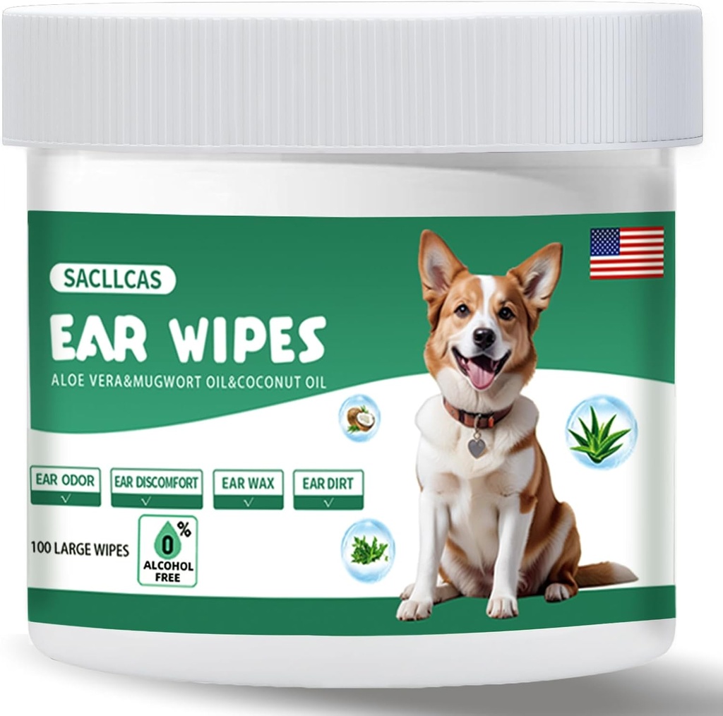 犬の耳の洗剤は100の計算、耳のワックス、臭気及びイッチの救助、アロエVeraのhypoallergenicアルコール・フリー、Puppyの耳のために安全バランスをとりました