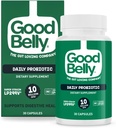 消化の健康のためのGoodBellyプロバイオティックカプセル | ビーガンプロバイオティックサプリメント 10億人のライブ文化 | 女性のためのプロバイオティクス | 30カプセル