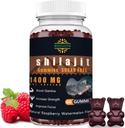 男性と女性のためのシラジットグミー - 1400mg、純粋なヒマラヤンサプリメント、ミネラル&フルヴィク酸、エネルギー、脳、免疫ブースト、ラズベリースイカフレーバー