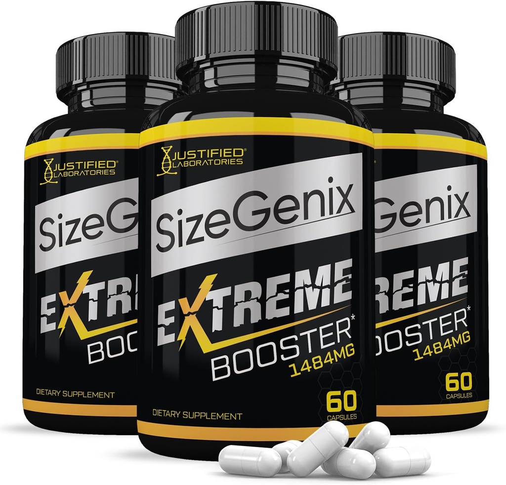 正当化された実験室(3パック)のsizegenix人の健康の補足1484mg180のカプセル