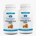 ビタミンD3のグミー、2パック、60のカウントそれぞれ、サービングごとの2000iu、サポート免疫システムおよび骨の健康;子供及び大人のため;ピーチ、マンゴ、いちごの味