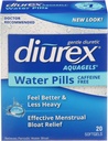 Diurex Aquagels - カフェイン無料利尿 - 即時リリース - Relieve Water Bloat - 20カウント