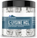 地球の要素 L-Lysine HCL 200のカプセル、純粋及びUndiluted、添加物無し