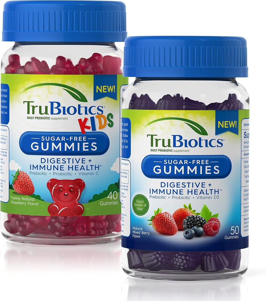 大人および子供の束のための消化+免疫の健康のためのTruBioticsの砂糖なしのガミー
