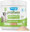 犬のためのVetnique Labs Profivex Probiotics すべての自然な犬の咀嚼及びDgestive健康のプロバイオティックの補足のための粉はプロバイオティクス及びプレバイオティクスの5の緊張を補います(粉、8.5oz)
