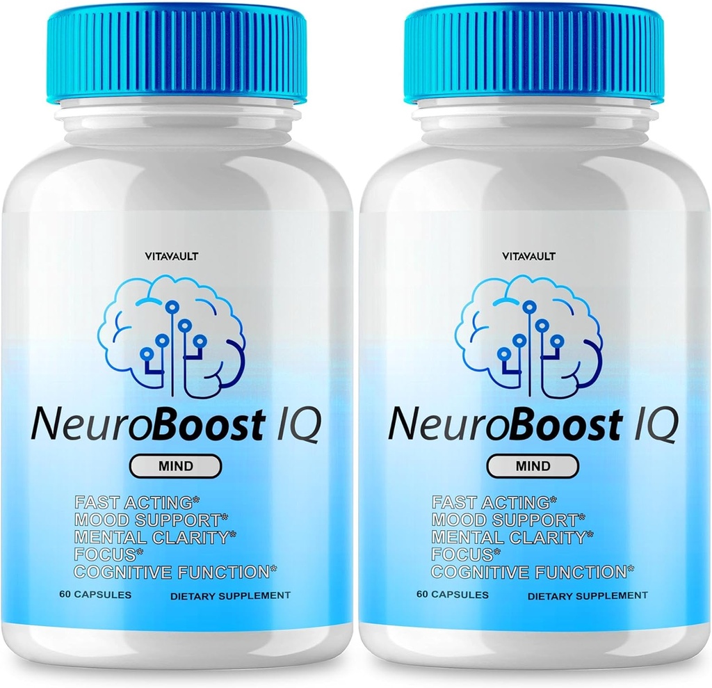 (2 Pack) NeuroBoost IQ Capsules: Enhance Your Memory and Brain Health with Our Neuro Tech IQ Supplement