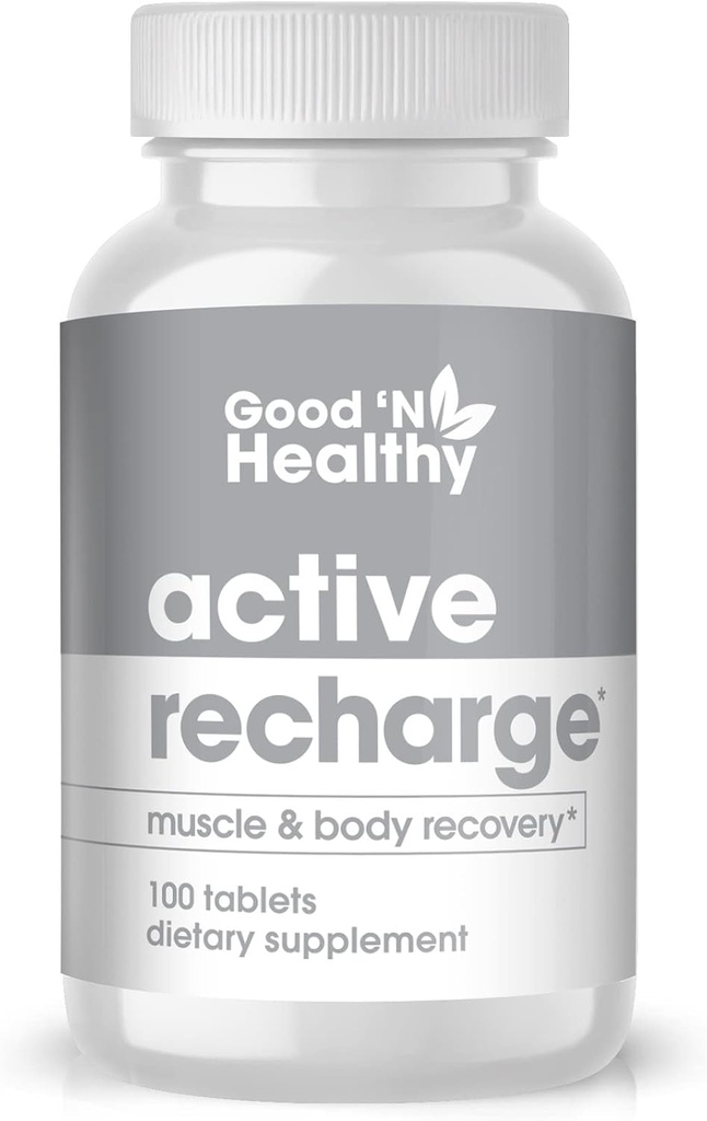 GOOD 'N HEALTHY - Magnesium Supplement for Improved Muscle Function and a Healthy Heart, Active Recharge, 100 Tablets