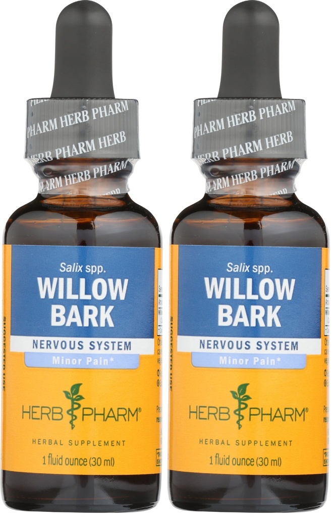 最低の苦痛のためのハーブの Pharm の Willow の樹皮の液体のエキス - 1 つの Ounce (DWILL01) (2 のパック)