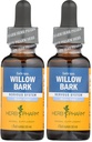 最低の苦痛のためのハーブの Pharm の Willow の樹皮の液体のエキス - 1 つの Ounce (DWILL01) (2 のパック)