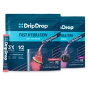 DripDrop Hydration - 電解液パウダーパケット - ウォーターメロン&ベリー - 64 カウント