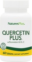 NaturesPlus Quercetin PlusとビタミンC&Bromelain - 650mg、60ベジタリアンタブレット - グルテンフリー - 30サービング