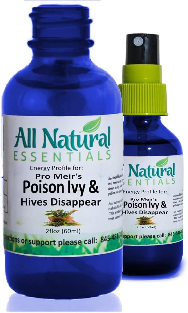 すべての自然毒アイビーハイフスDisappear Pro Meir's 2oz Homeopathic Remedy Poison Ivy Hives Homeopathy Supplement Poison Ivy Children Kids Women Men Kosher