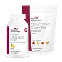 Bariatric 利点 鉄-Citrus、30の計算およびCalciumのクエン酸塩のChewyビット500のmg -分類されたフルーツの味、90の計算
