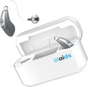 BlaidsX Neuro 充電式 RIC + モバイル アプリの聴覚テストとノイズキャンセレーションで大人のためのプログラム可能な補聴器, シニアのための補聴器, デュアルマイク & 96 DSP チャネル. 米国製プロセッサー