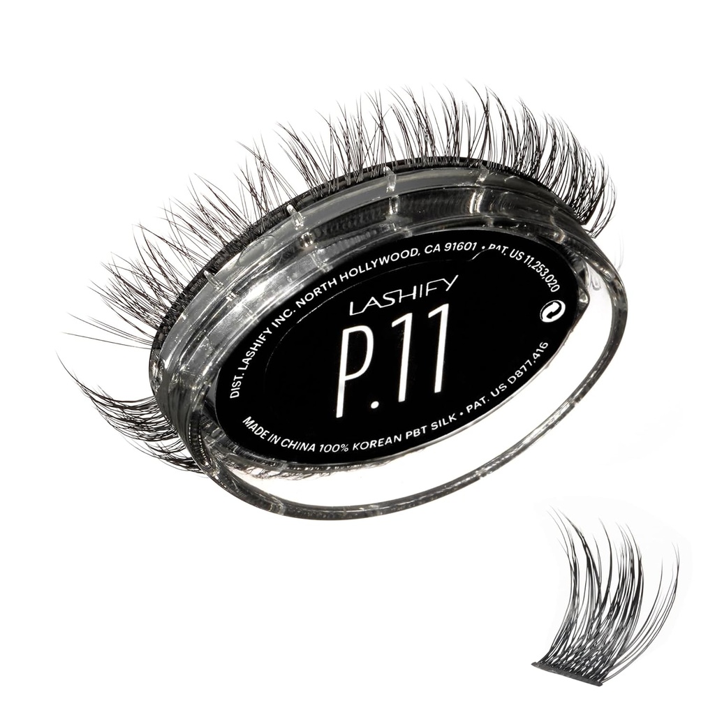 Lashify Plushy 11mm Gossamer Lashes で ブラック, Easy DIY False Lashes のために Voluminous Yet まだ 自然 見る