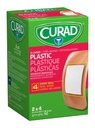 CURADのプラスチック付着力の包帯2" x 4"は、天然ゴム乳液、600のパックから作られていません
