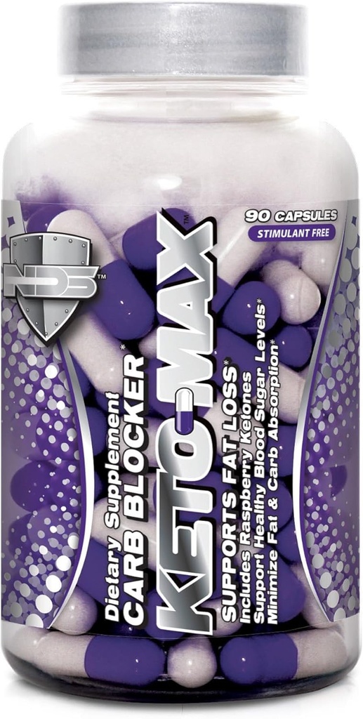 NDS栄養Keto-Max - クロムと炭水化物と脂肪ブロック栄養補助食品 - より多くのトンとフィットボディのための興奮剤無料脂肪バーナー - 90カプセル