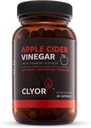 CLYOR Apple Cider Vinegar Pills | デトックス & ターメリック&ジンジャーでクレンジング | ヘルシーダイジェスト、プロフェッショナルな強み オーガニック | 60 500mg ACV ヴィーガン、コーシャ | アメリカ製