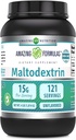 アメイジングフォーミュラ Maltodextrin | サービングあたりの15グラム | 121 サービング | 4 Lbパウダーサプリメント | アメリカ製