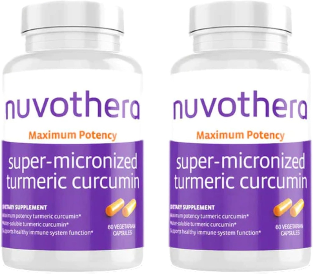 Nuvothera の超マイクロ化されたタービン クルクミンのカプセル 2 か月の供給の急速な吸収、全根、非 GMO、皮、腸の健康及び酸化防止剤(120 カプセル)