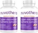 Nuvothera の超マイクロ化されたタービン クルクミンのカプセル 2 か月の供給の急速な吸収、全根、非 GMO、皮、腸の健康及び酸化防止剤(120 カプセル)
