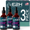 E2H 尿酸サポートサプリメント - タルトチェリーと悪魔の爪 - Uric 酸の健康と腎臓機能非 GMO - ビーガン - (3 ボトル)