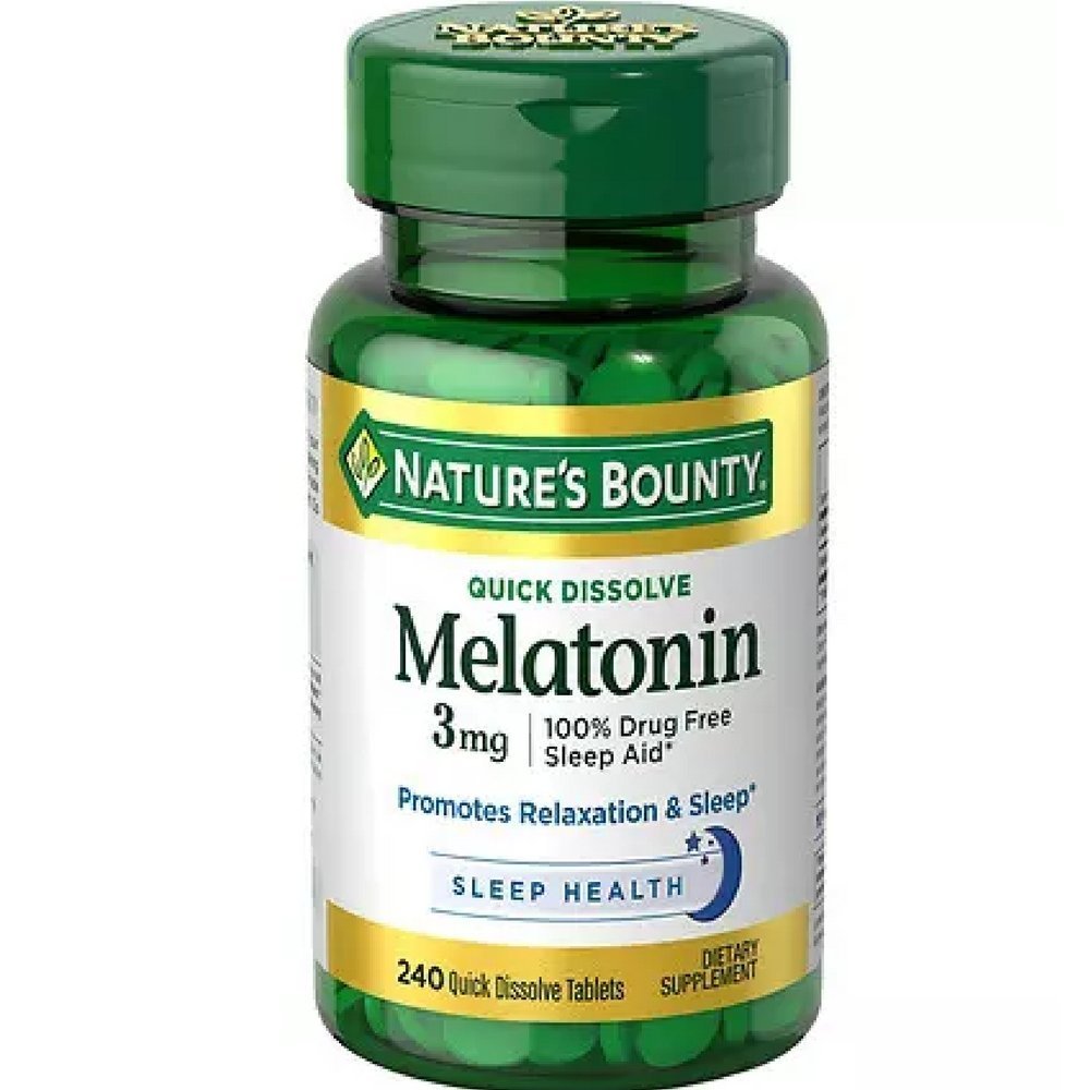 Nature's Bounty Melatonin 3 mg錠120錠(2パック)