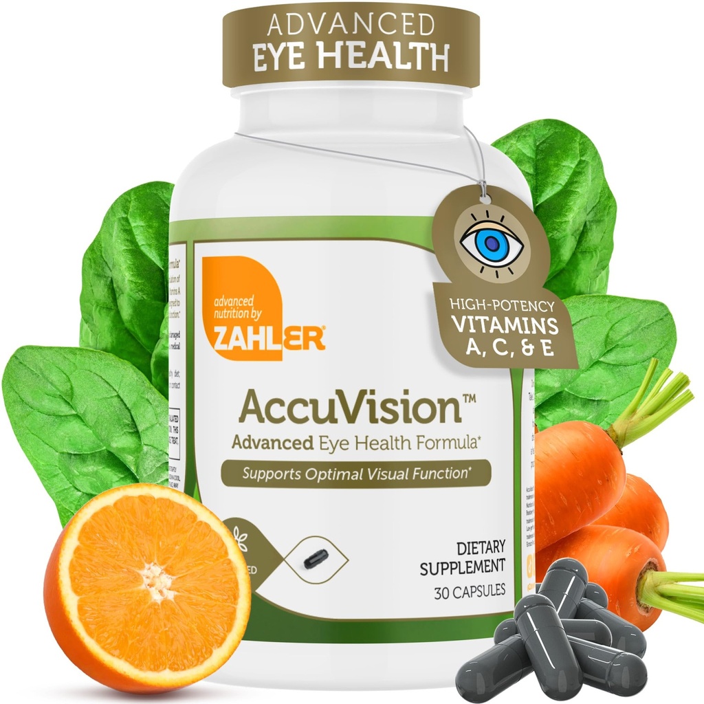 Zahler AccuVision、高度な眼の健康フォーミュラ、30カプセル