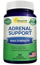 aSquared栄養のAdrenalサポート及びCortisolのマネージャーの補足(120のカプセル) - 健康w/Vitamin Cの複雑な丸薬は疲労及び圧力救助Ashwagandha、Lチロシン、Rhodiola及びGinsengを支えます