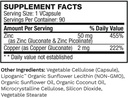 銅、免疫サポート、メタボリズム、および皮膚の健康とリポソーム純粋な亜鉛ピコリン酸塩の補足 | 大人のための高い効力 | 強力な酸化防止剤 | 90 カプセル