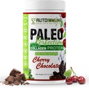 Paleo の Perfection のチェリーのチョコレート草は Stevia のビーフのコラーゲン蛋白質の粉- Paleo、 Keto、SCD、AIP の蛋白質の粉 w/ Apple 繊維、ニンジン及びブロッコリー- 300g 蛋白質の粉及びスーパーフードのブレンド-