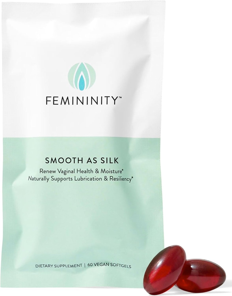 腟の乾燥(60のSoftgels)のためのシルク30日の詰め物としてFemininity滑らか– 365mg Omega 7 +オメガ3およびオメガ9が付いている海のBuckthornオイル