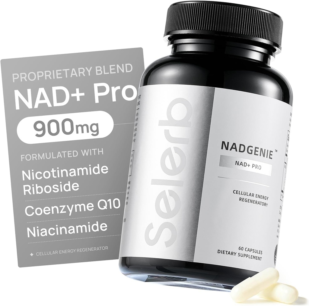 Selerb NR900 - 皮の老化サポート、細胞エネルギー サポートおよび焦点、高い効力のためのNAD+の補足- 60の計算-ウェルネスは食事療法を補います