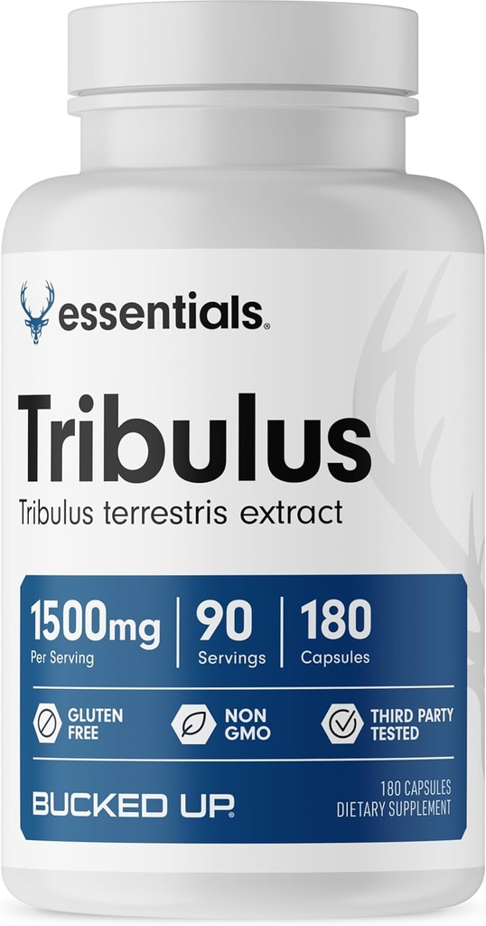 味付けあたりTribulus 1500mgをバッキング, エッセンシャル (90 サービング, 180 カプセル)