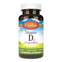 カールソン - ビタミンD3 5000 IU(125 mcg)、骨の健康、筋肉健康、コレステロール、ビタミンDサプリメント、ビタミンD3ソフトジェル、120ソフトゲル