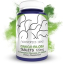 Nootropics Depot Ginkgo Biloba Extract Tablets | 120mg | 90 Count | Minimum 10% Kaempferol Glycoside + 2% Bilobalide | May Help Promote Cognitive & Cardiovascular Function