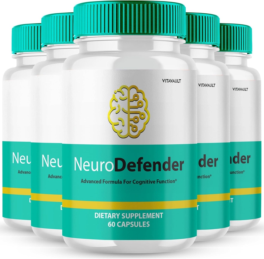 Neuro Defender 脳は、記憶と焦点のカプセルのためのサプリメント NeuroDefender 高度なフォーミュラ 脳の健康サポート 丸薬、余分な強度の Nootropics Neuro Defender すべての自然なレビュー (5 パック)