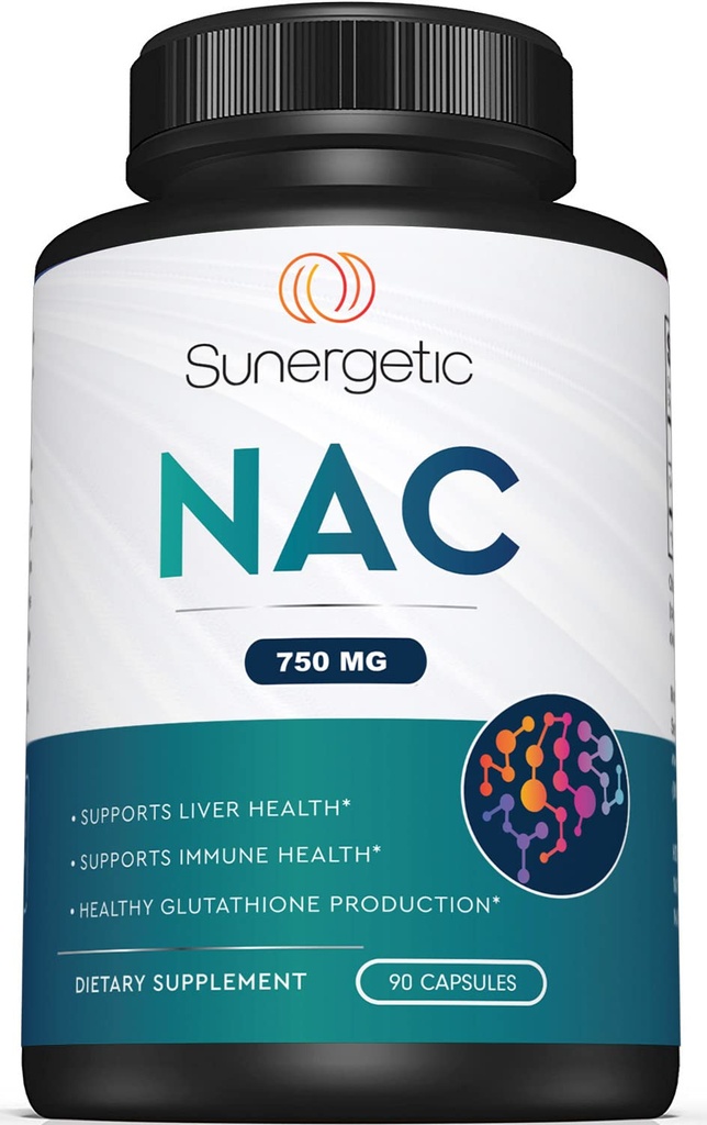 プレミアムNACサプリメントN-アセチルCysteine - カプセルごとの750mg - 肝臓、デトックス免疫、細胞&呼吸の健康をサポート - 90 NアセチルCysteineカプセル