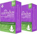Azendus Mood 200mg の S-Adendosylmethionine butanedisulfonate (Same) (2 ボックス - 120 Enteric コーティングされたタブレット) ビーガン, グルテンフリーグルテン, 大豆無料