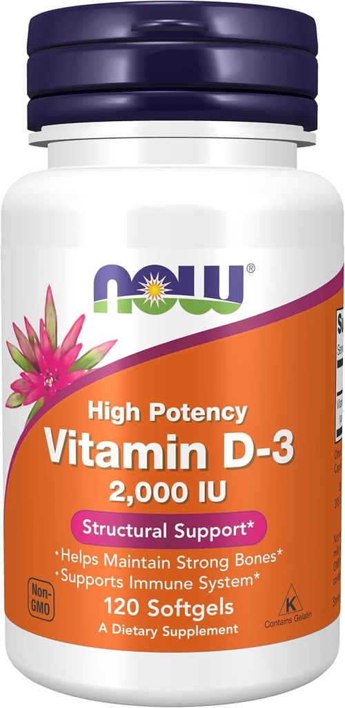 今食糧はビタミンD-3、50のmcg (2,000のIU)、120のSoftgelsの3パックを今食糧に入れます