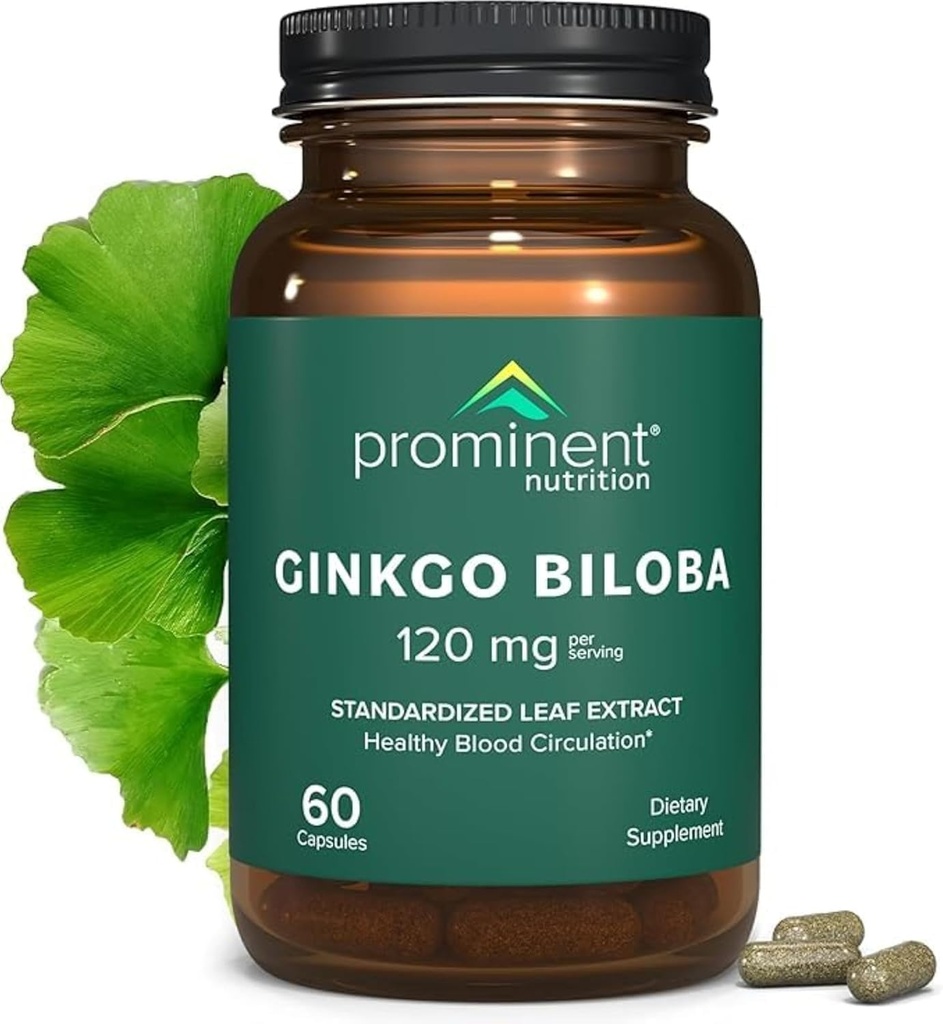 強力な栄養のGinkgoのBiloba 120mg - GinkgoのBilobaの葉のエキス、サポート メモリ及び焦点-ビーガン、非GMO、グルテンフリー、大豆フリー、60日の供給- 1パック