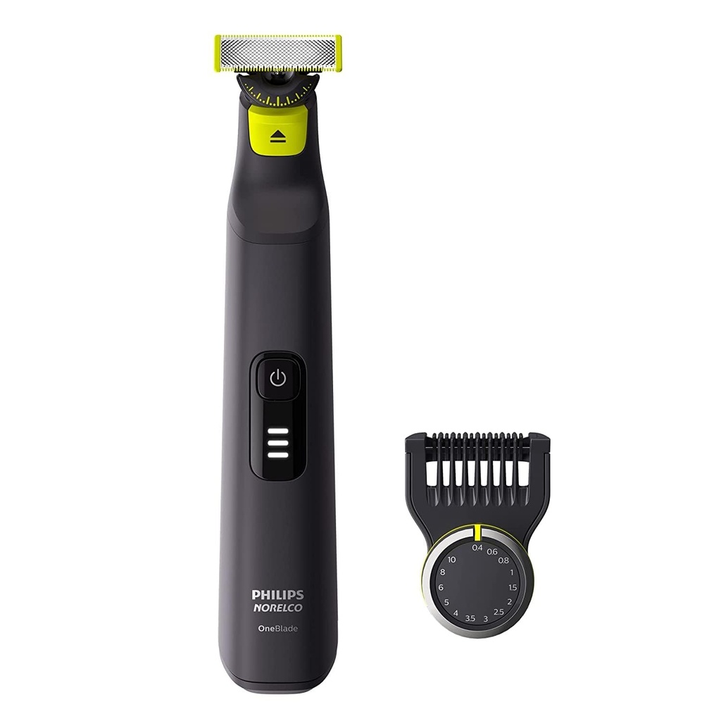 Philips Norelco OneBlade 360のプロ雑種の電気シェーバー及びトリマー、12インチ1の櫛、QP6531/70