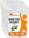 BulkSupplements.comオリーブリーフエキスパウダー - ハーブサプリメント、酸化防止剤ソース、オリーブリーフパウダー - グルテンフリー、給食1kgあたり750mg(2.2ポンド)(5のパック)