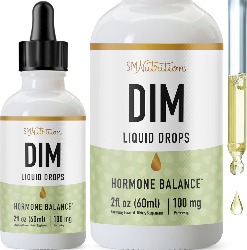 DIMの液体は女性及び人のためのエストロゲンのバランスのための補足100mgを落とします ホルモンのバランス、女性のMenopauseの補足、PMSサポート及び酸化防止サポート ビーガン、非GMOの第三者によってテストされる