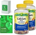 ビタミンD、大人のグミ、500mg、1000 IU、分類された味、100 Ct (2パック) 排他的なビタミンとミネラルをバンドル - AからZ - より良いLight&Springガイド(3アイテム)